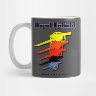 Retro Royal Enfield Motorcycles Made Like a Gun MotorManiac Mug